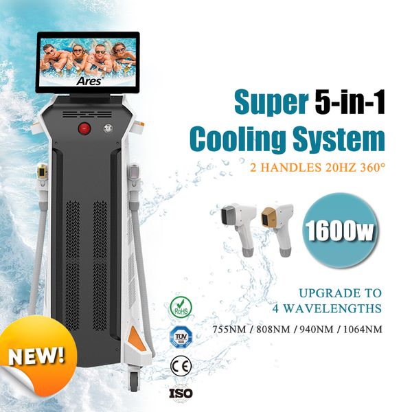 2023 Newest 755nm 808nm 1064nm 940nm Diode Laser Hair Removal Machine Price diode Laser removal Titanium