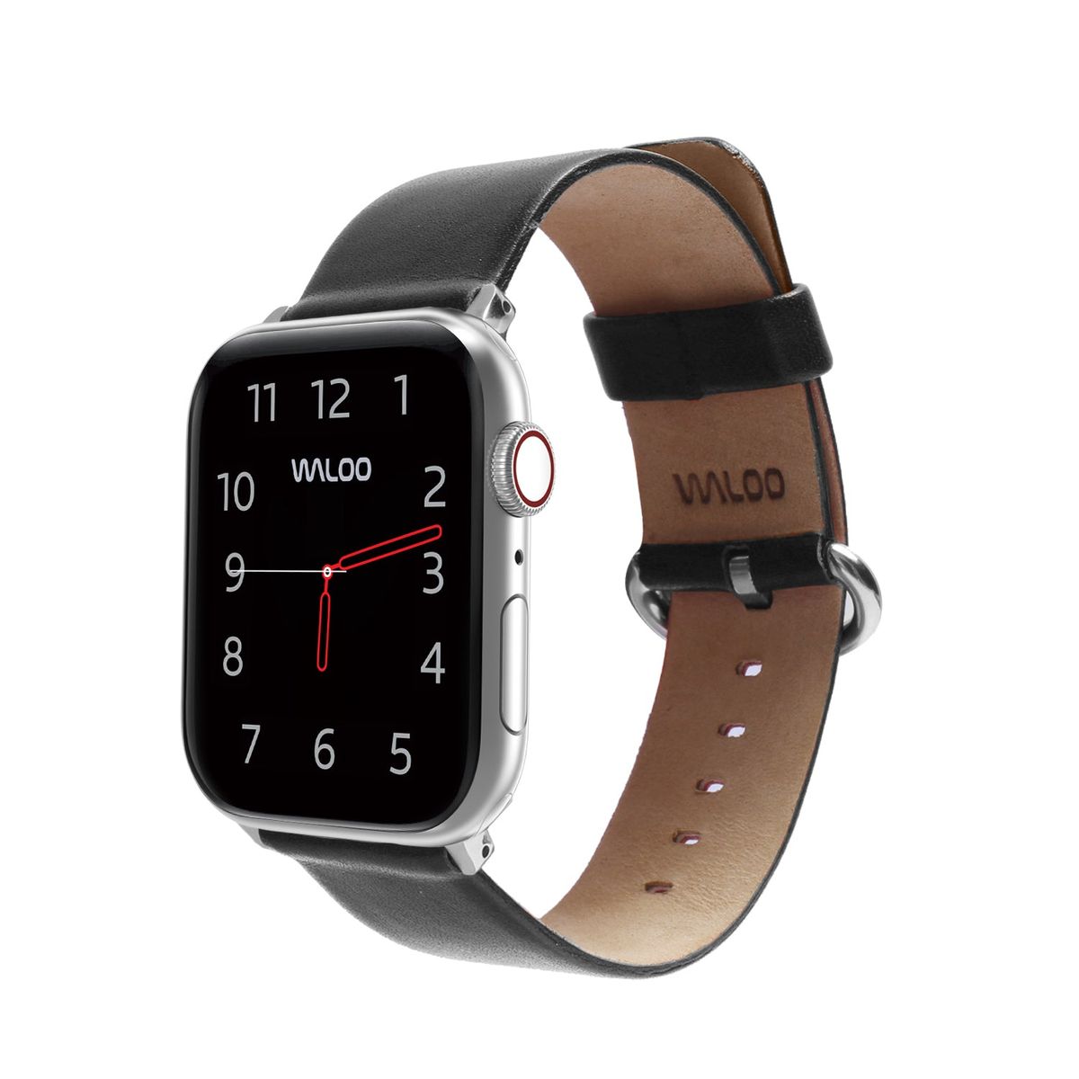 Leather Grain Apple Watch Replacement Band Series 1-9 - 38-40-41mm - Black