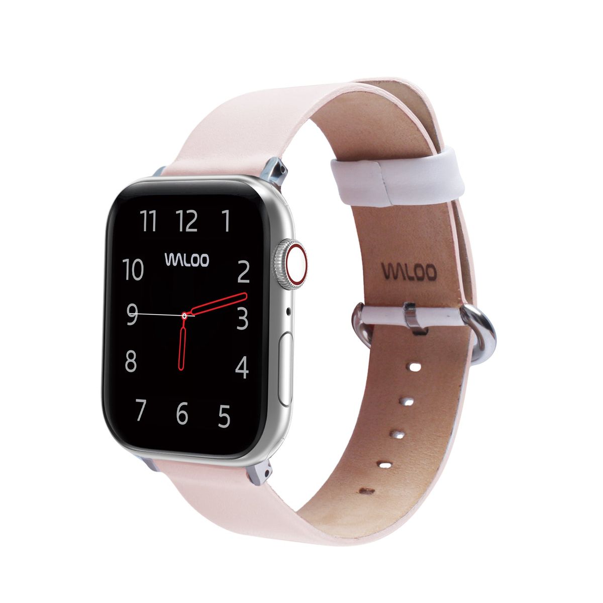 Leather Grain Apple Watch Replacement Band Series 1-9 - 42-44-45mm - Pink
