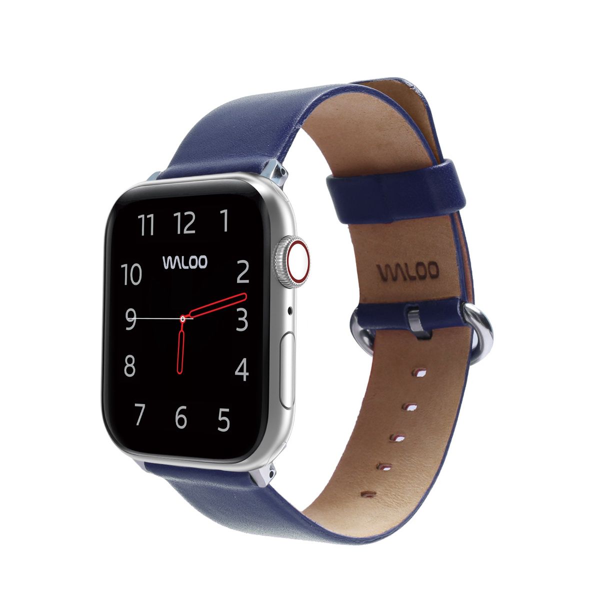 Leather Grain Apple Watch Replacement Band Series 1-9 - 42-44-45mm - Navy