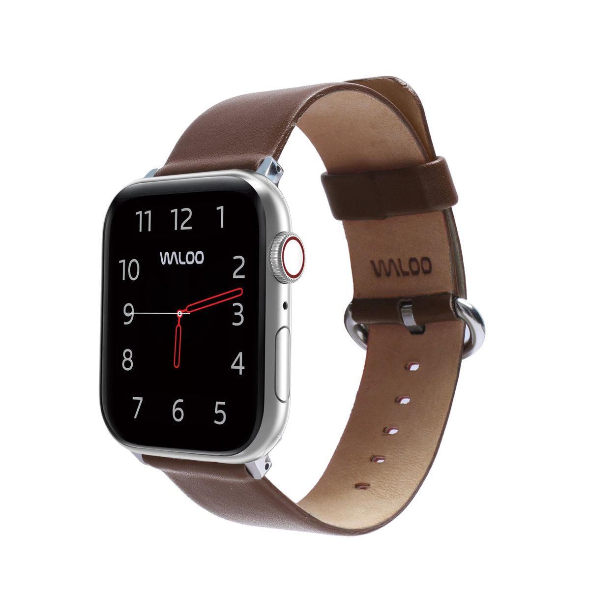 Leather Grain Apple Watch Replacement Band Series 1-9 - 42-44-45mm - Brown