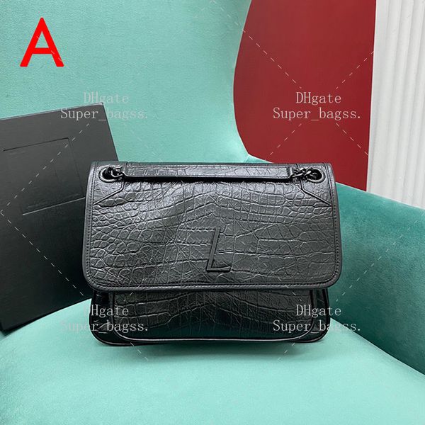 10A Mirror Quality Luxury Crocodile Leather Designer Bag Medium 28CM Designer Bag Handbag High Quality Shoulder Bag Designer Women&#039;s Bo