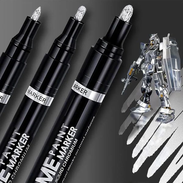 31 Mirror Chrome Marking Pen Set DIY Gold Silver Reflective Painting Art Used for Automotive Styling Craft 240830