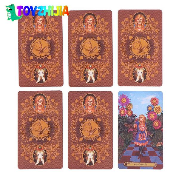 78pcs-Box Tarot In Wonderland Tarot Cards Deck Board Card Games Playing Cards Party Table Game Fortune-telling Oracle