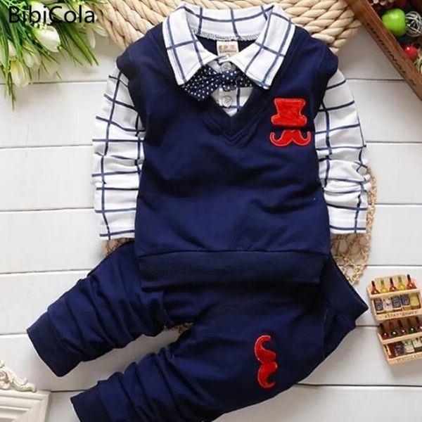 Spring Autumn Boys Clothing Sets Kids Sports Suit Children Tracksuit Tshirt Pant Baby Cartoon Casual Clothes 241219