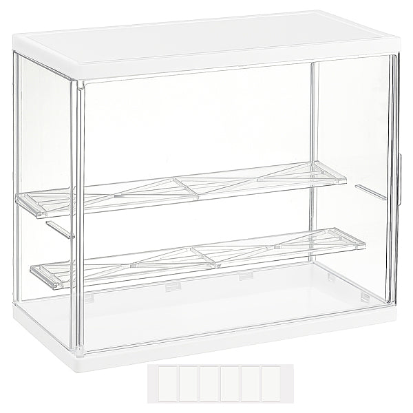 Boîtes d'affichage de figurines d'action acryliques rectangulaires assemblées