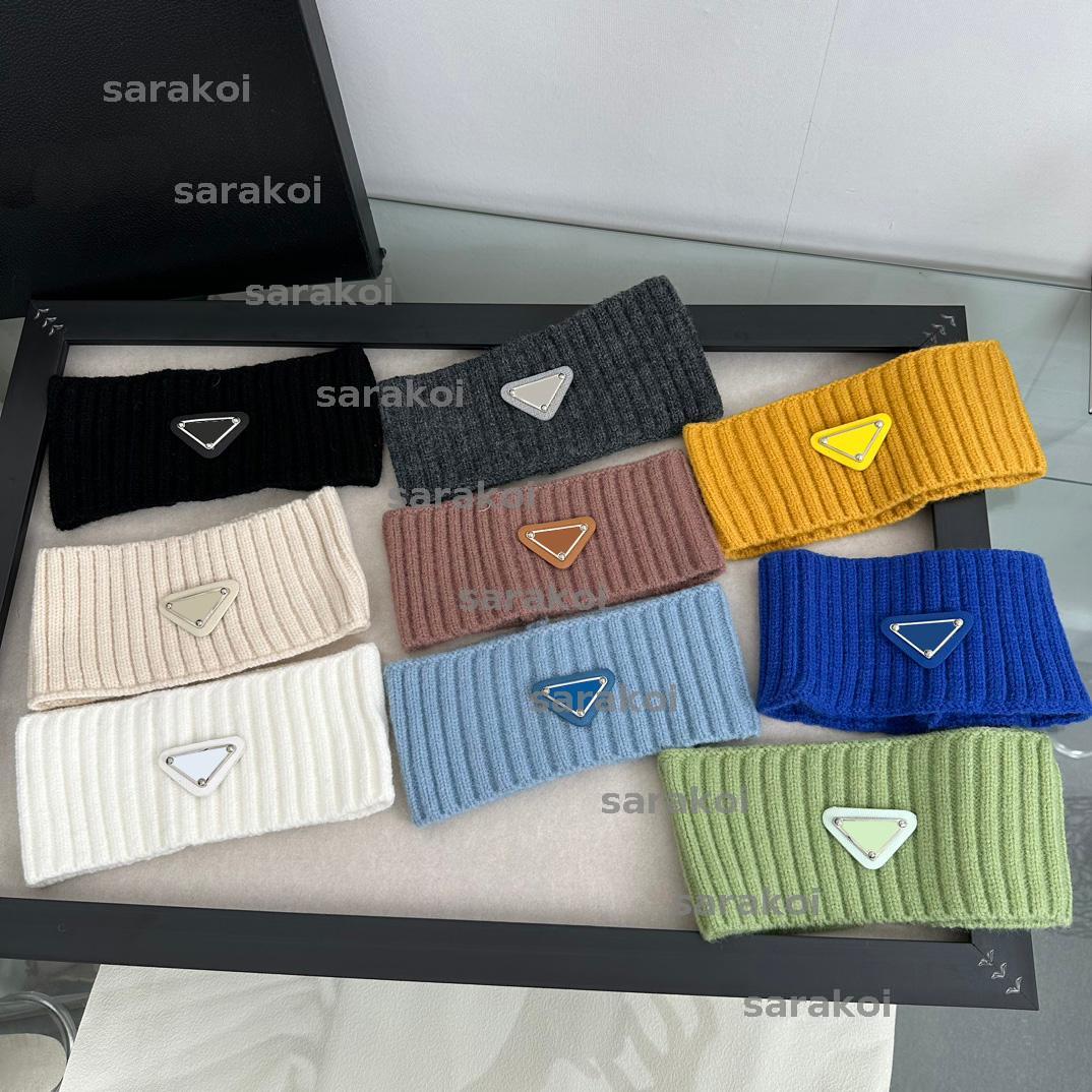 Designer Headband Wool Luxury Hair Band Print Elasticity Turban Hairbands Yarn Knitting Headwraps Sports Headwear For Men Women