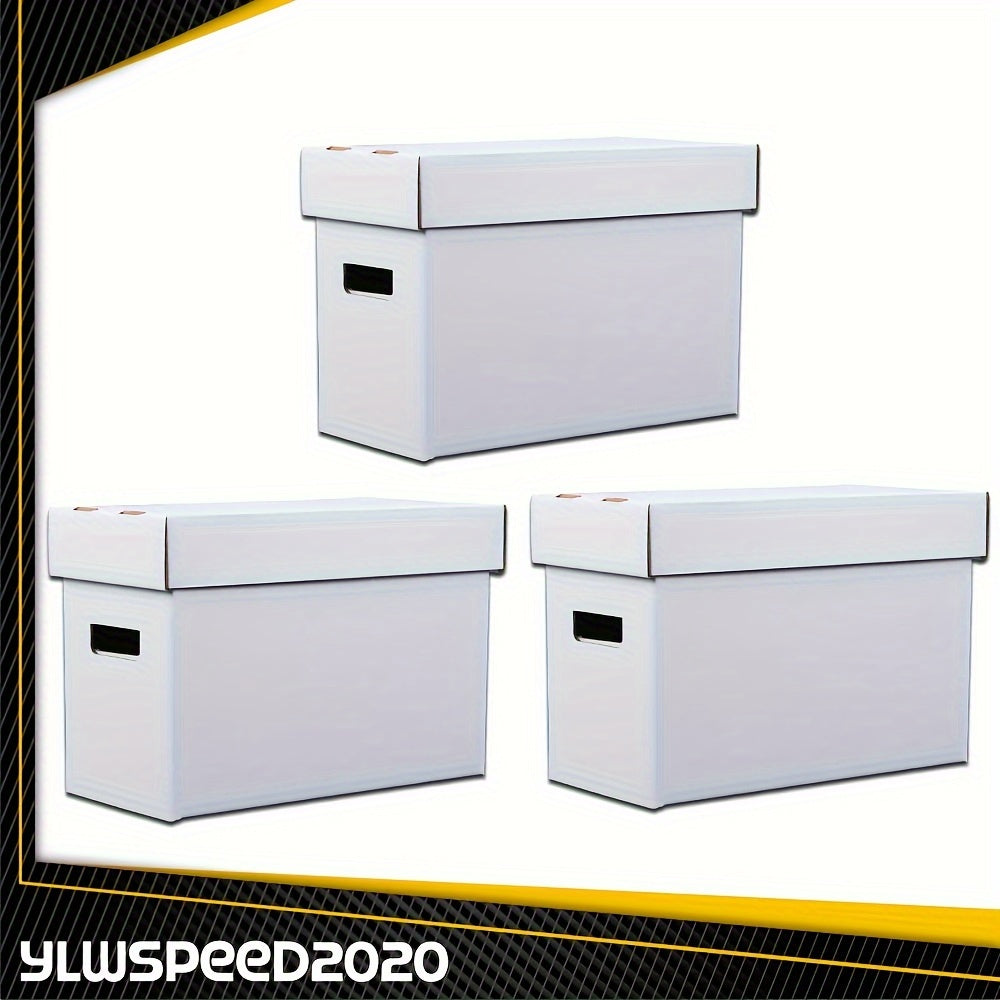 TEMU 3pcs Comic Books Storage Boxes Short Holds 150-175 Stackable Durable Archive