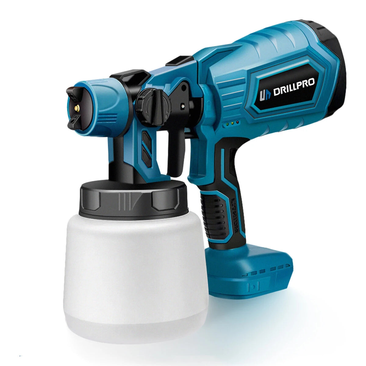 Drillpro 1000ML Cordless Electric Spray Gun Portable Household Paint Sprayer Auto Furniture Steel Coating Airbrush For 1