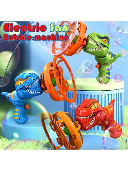 Bubble Gun Bubble in Dinosaur Bubble Blower Toy For Kids And Toddlers Bubble In Bubble Gun For Favors Birthday Y250117