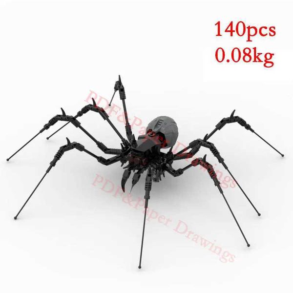 Spot MOC-31760 Small Particle Assembly Building Blocks Assembly Spider Puzzle Childrens Toy Model Gift Ornament Z250117