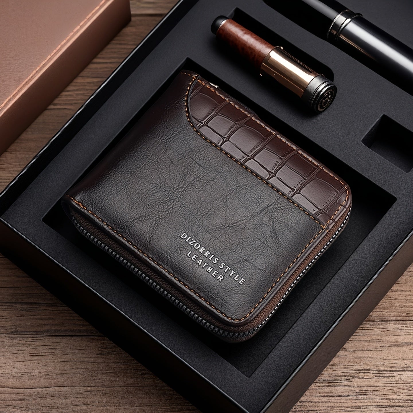 TEMU 's Wallet, Fashionable Multi-functional Zipper Design With Multiple Card Slots For Easy Organization And Storage - Perfect Gift For Couples,