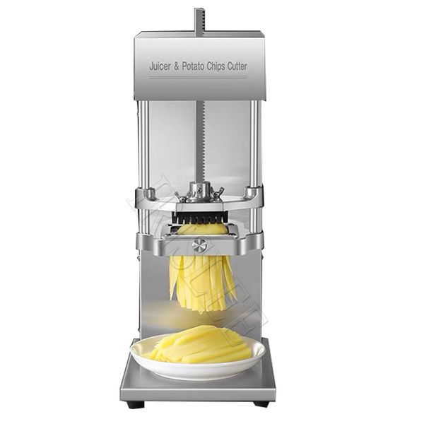 Electric Potato Cutter Automatic Potato Slicer Fries Cutter Stainless Steel Fruit Vegetable Slicer Machine