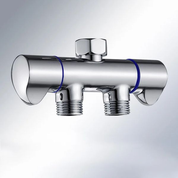 Sanitary Portable Shower Head Washer Faucet Brass Multi-function Diverter Bathroom Dual-purpose Adapter Toilet Bidet Water Tap 240311