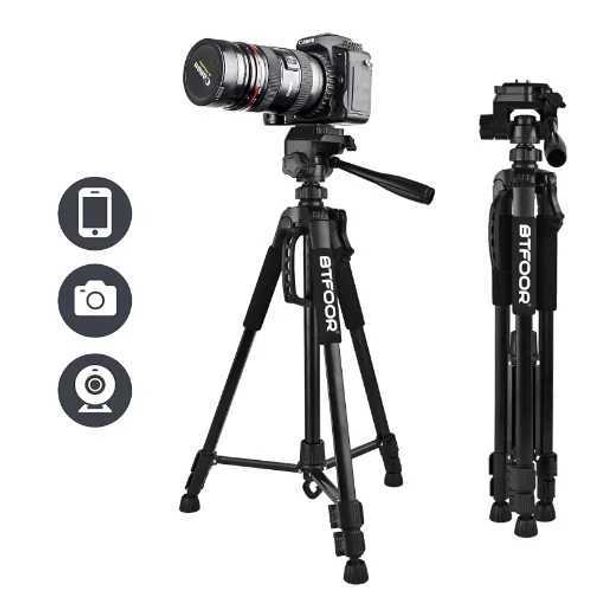 Phone Travel Self Tripod Aluminum Tall 55 140CM Stand With Quick Plates Mount Pan Head For DSLR SLR Digital Camera Z250116-1