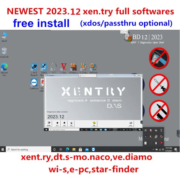122023 Xentry Softwares Full Das, Vediamo, D.TS, W.Is, EPC MB STAR C4 C5 C6 Software