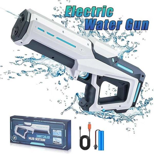 Play Play Water Fun Kids Kids Gun Toys Summer Summer Outdoor Beach Battle Battle Induction Automatic Absorb Spray Guns For Children H250116