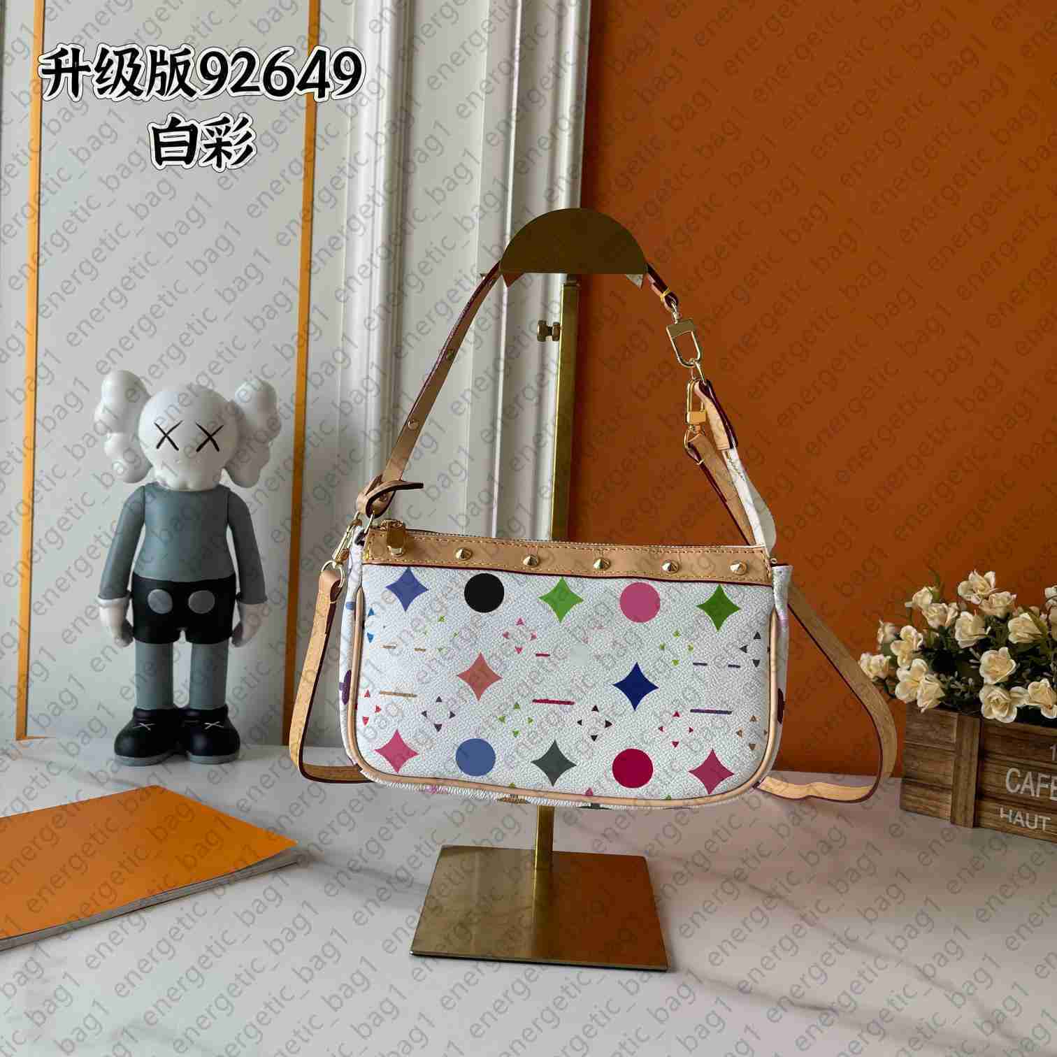 designer bags shoulder bag leather takashi murakami handbag canvas women colorful bag fashion composite lady beach clutch tote woman bag purse walle