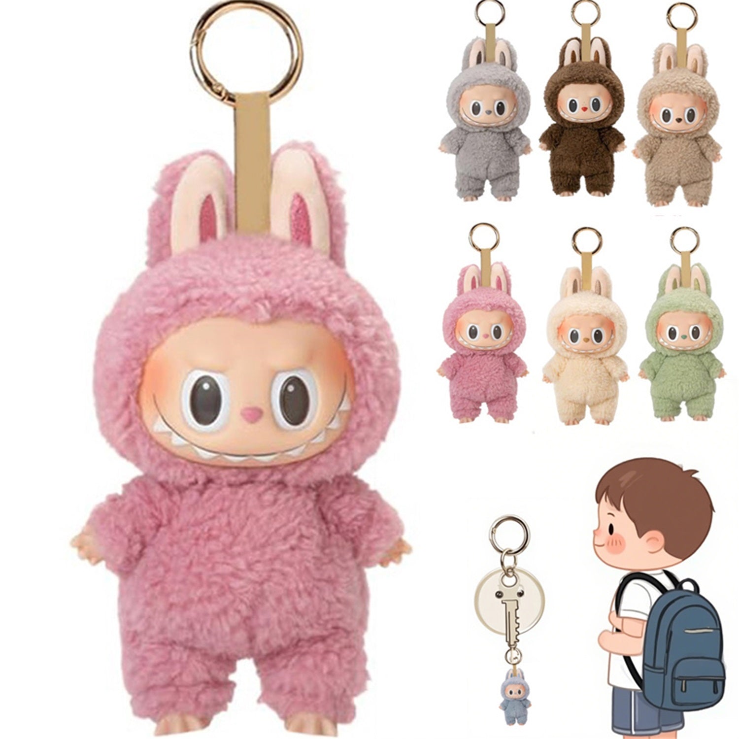 LaBuBu doll V1 Monsters Big Into Energy SeriesBlind Box Kawaii Figure Face doll clothes Doll Keychain Decor Gift blind bag Pop-Mart