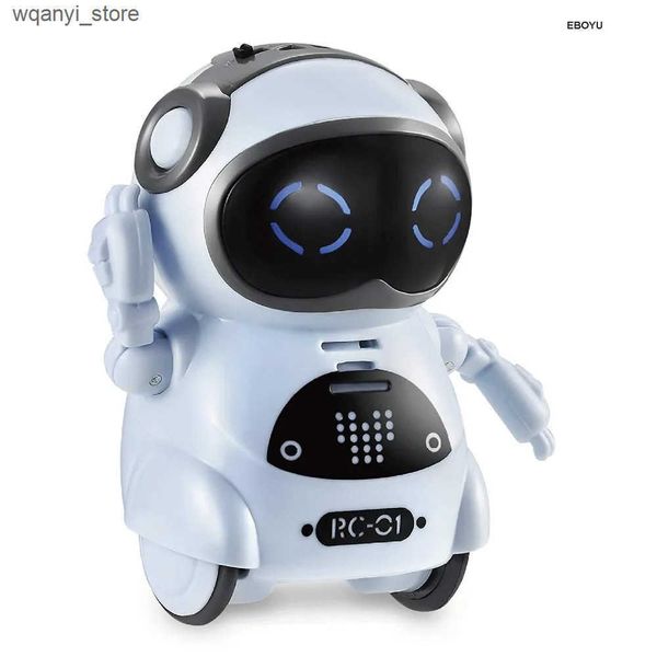Electronics Robots Pocket RC Robot Talking Interactive Dialogue Voice Recognition Recording Singing and Dancing Mini Remote Control RC Robot