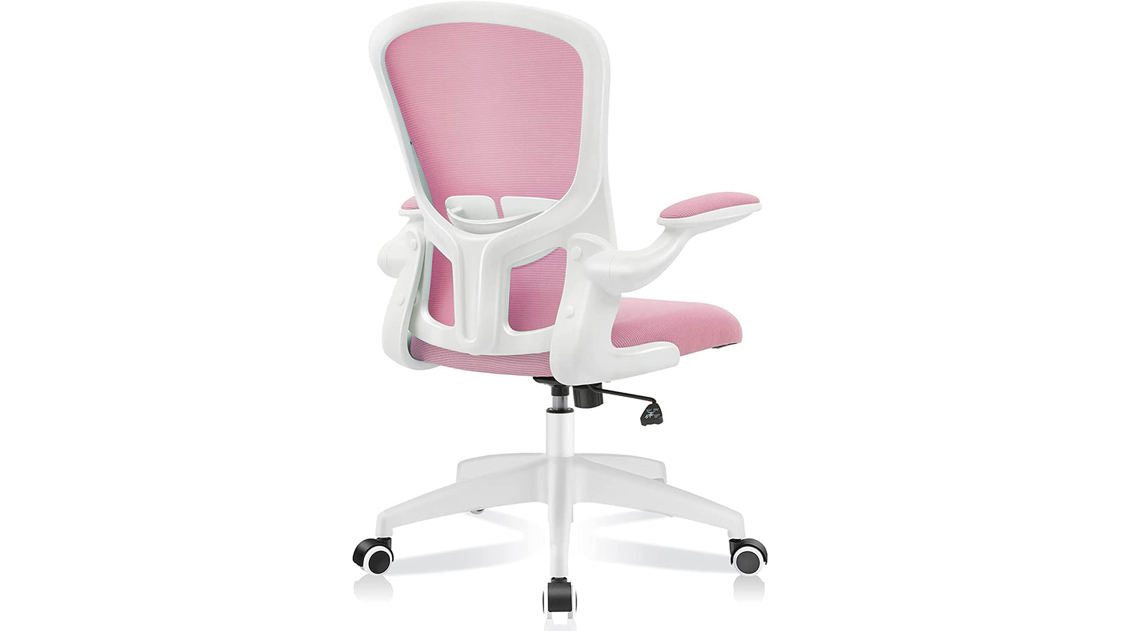 KERDOM FelixKing Office Chair: Elastic Mesh & Adjustable Backrest Pink