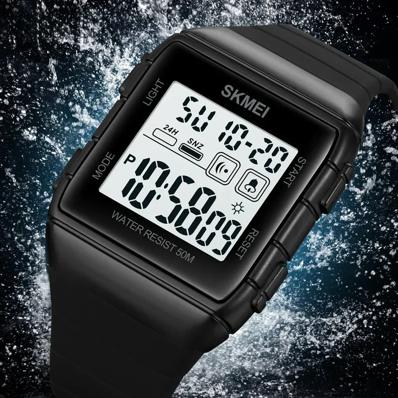 Hombre Reloj SKMEI 1960 Japan Digital Movement Mens Sport Military Countdown Alarm ddmysmile Clock 5Bar Waterproof LED Light Wristwatch Smile