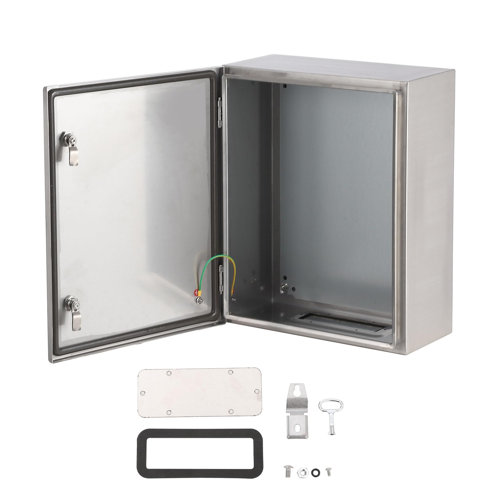 Garvee Stainless Steel Enclosure, 20x16x8 Electrical Junction Box with Mounting Plate, IP65 Waterproof & Dustproof,Outdoor Electrical Box for Outdoor-
