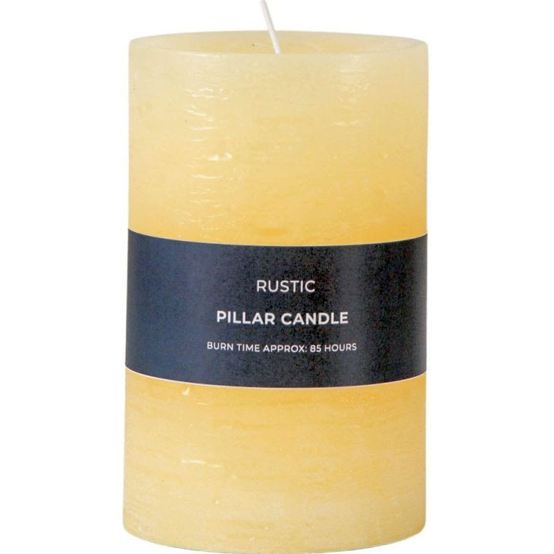 Rustic Pillar Candle - Ivory - Small
