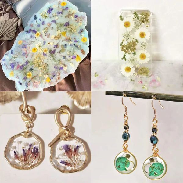 Silicone world Dried Flowers Dry Plants for Rsein Mold Fillings Epoxy Resin Pendant Jewelry Making Craft DIY Nail Art Decoration