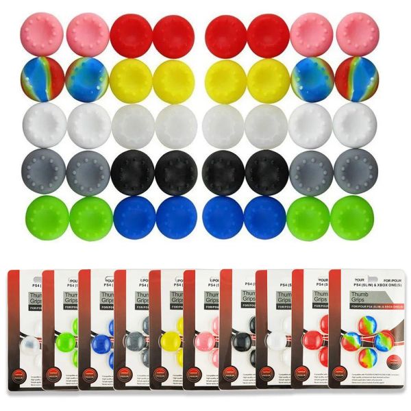 ThumbStick Grips Thumb Grip Joystick Cap Cover for PS5 PlayStation 4 PS4 PS3 XBox Series X-S One-360 Controller Blister Retail Package LL