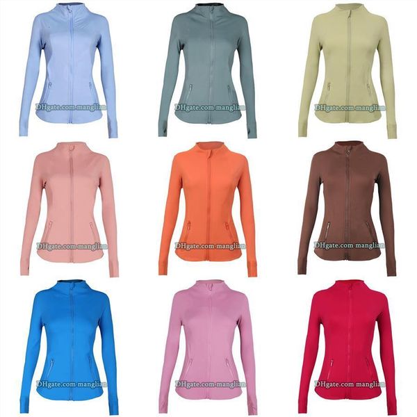 Women Yoga Jacket Line Decoration Activewear Quick-Dry Stylish Fitness Sweatshirt Workout and Jogging Solid Color Sports Gym Coat Breathable