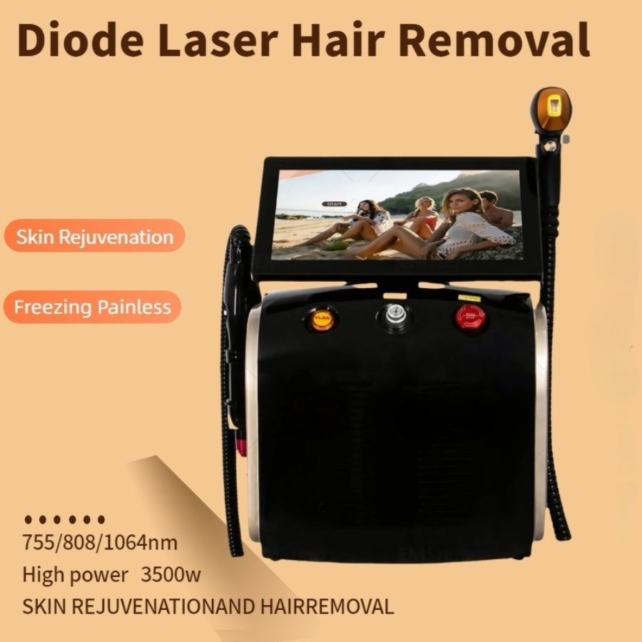 Diode Laser and Picosecond Laser 2 in 1 808nm Diode Laser Hair Removal Tattoo Removal Machine with 3 Wavelength 755nm 808nm 1064nm