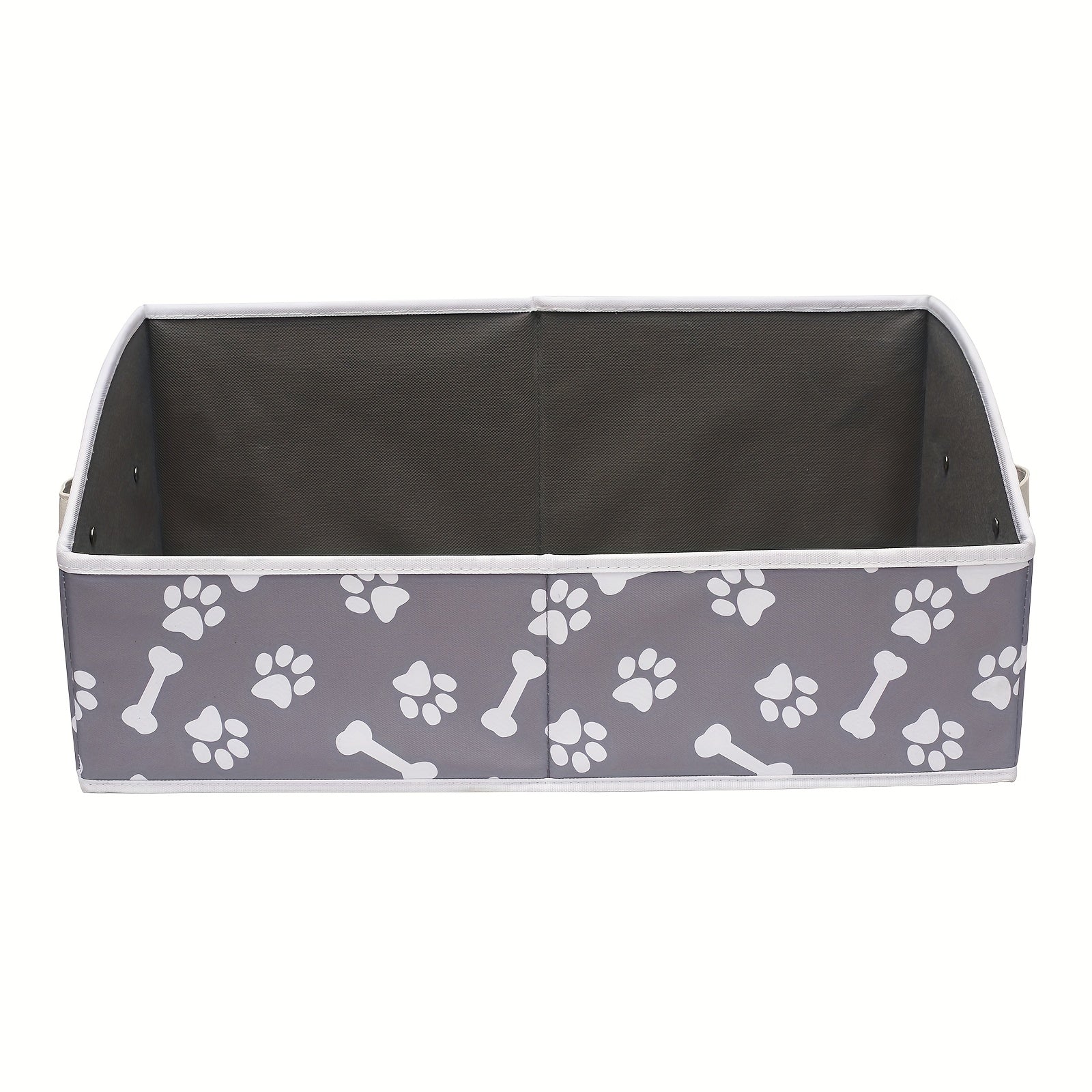 TEMU Large Foldable Dog Toy Storage Bin - Collapsible Fabric Organizer With Sturdy Collapsible Design & Sturdy Handles, Spacious For Toys, Apparel,