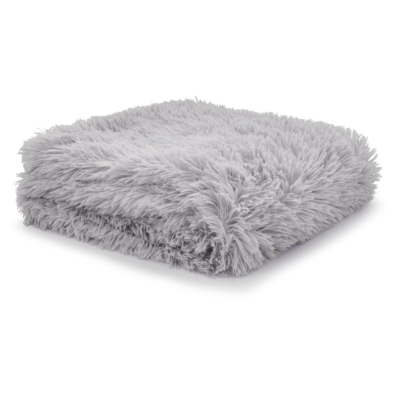 Catherine Lansfield Cuddly Large Family Throw - Silver