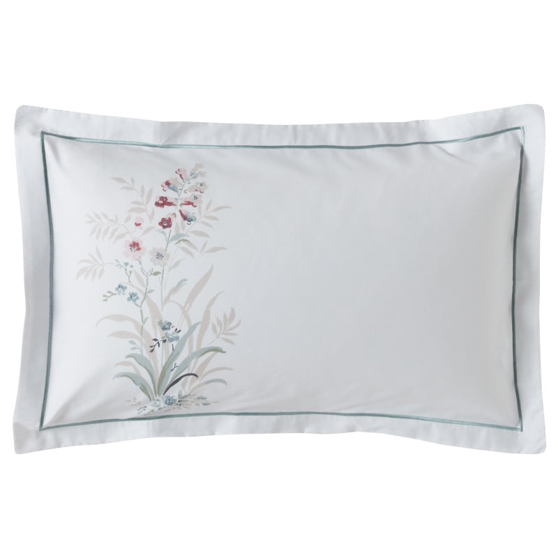 Laura Ashley Mosedale Posy Pillowcase Pair In GreenPinkBlue