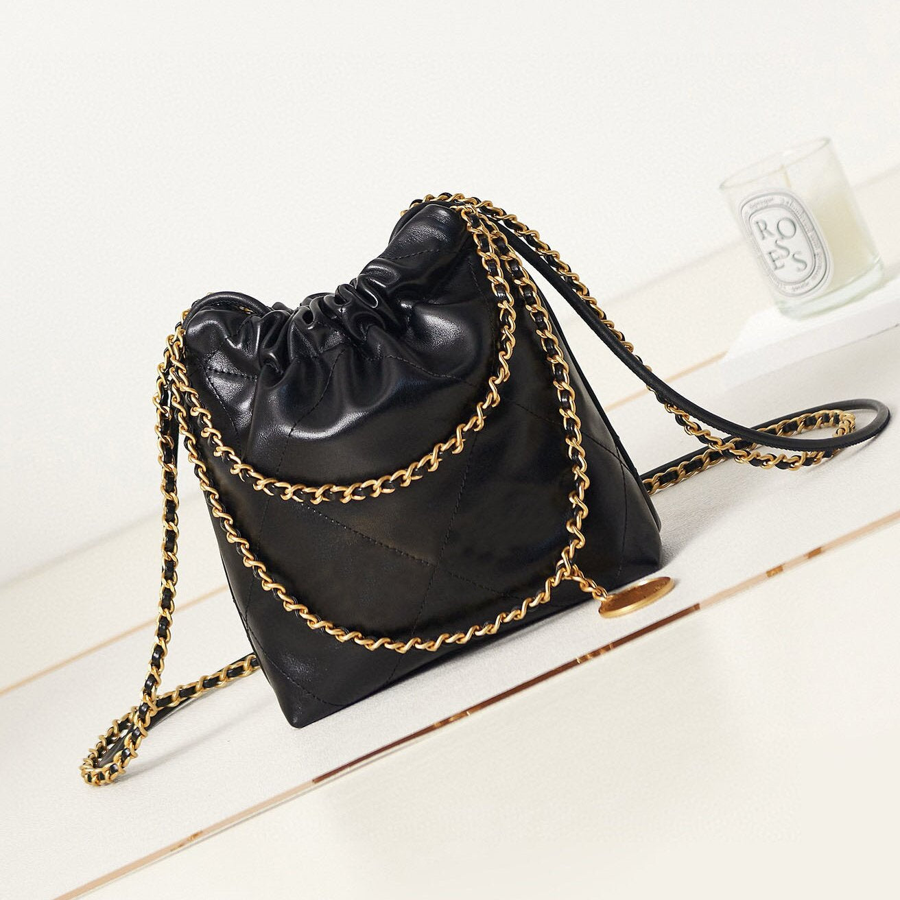 Designer bags Mini Bucket Bags shoulder bag Classic Calfskin Quilted Black chain bag tote bag Handbag Mini Crossbody Bag3980150