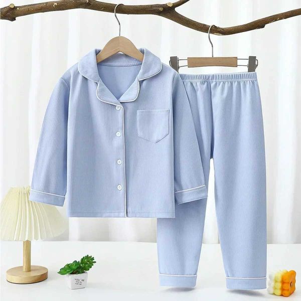 Pajamas Sping Autumn Baby Girls Clothes Pajamas Sets Boy Pajamas Kids Homewear Cotton Nightwear Childrens Indoor Clothing Pajamas Suit CL250