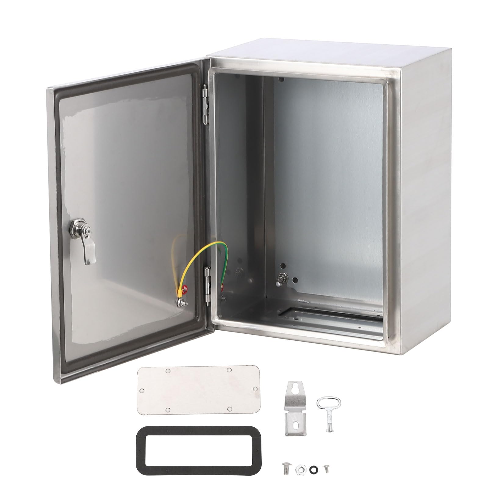 Garvee Stainless Steel Enclosure, 16x12x8 Electrical Junction Box with Mounting Plate, IP65 Waterproof & Dustproof,Outdoor Electrical Box for Outdoor-