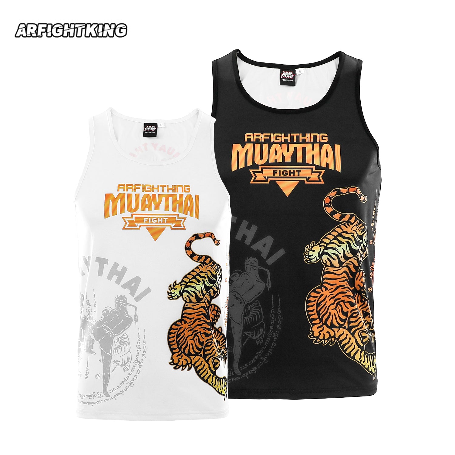 MMA Fighting Sports Twin Tiger Muay Thai Sleeveless Comprehensive Fighting Training Elastic Running Bicycle Camping T-shirt