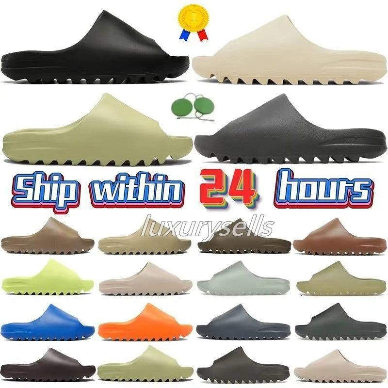 Designer slides foam sandals Men Womans sandals trainers Beach slippers sneakers Slate Clog Slipper Grey Slate Marine Bone Dark Flax Salt Pure Resin