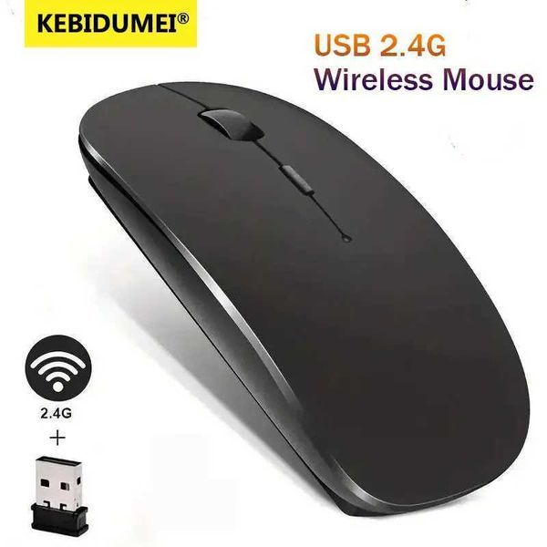 Mice Slim Wireless Mouse 2.4GHz Optical Mice 1600DPI USB Receiver Gamer Office Thin Mouse Ergonomic Design Mice For PC Laptop Desktop S25211