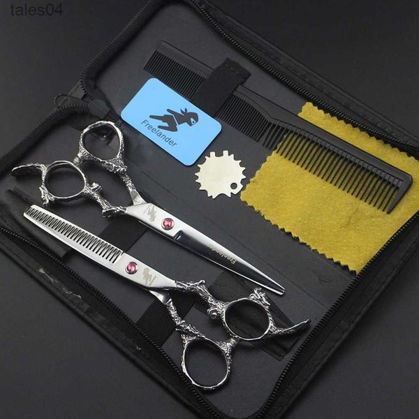 Scissors Shears 6 Inch High quality Cutting Thinning Professional Hairdressing Scissors Hair Cutting Tool barber set shears thinning salon 2