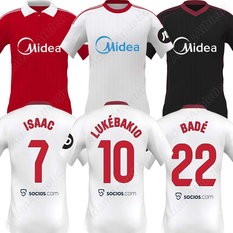 Sevilla jerseys 25 26 ALEXIS AZPILICUETA football shirts 2025 ISAAC AKOR JUANLU soccer jersey kids kit