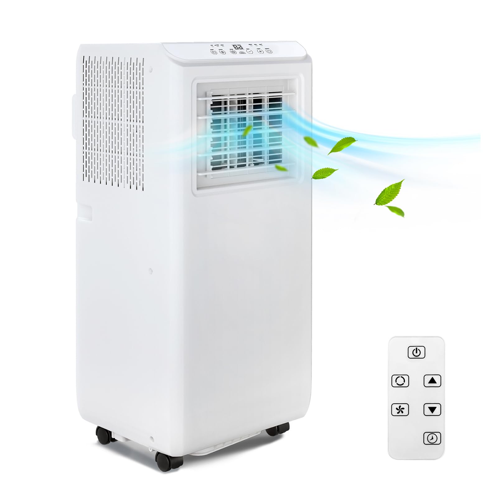 Garvee 8000 BTU Portable Air Conditioner, 3-in-1 AC Unit, Digital Display, 24H Timer, Quiet Cooling for Home Office Small Room up to 350 Sq Ft
