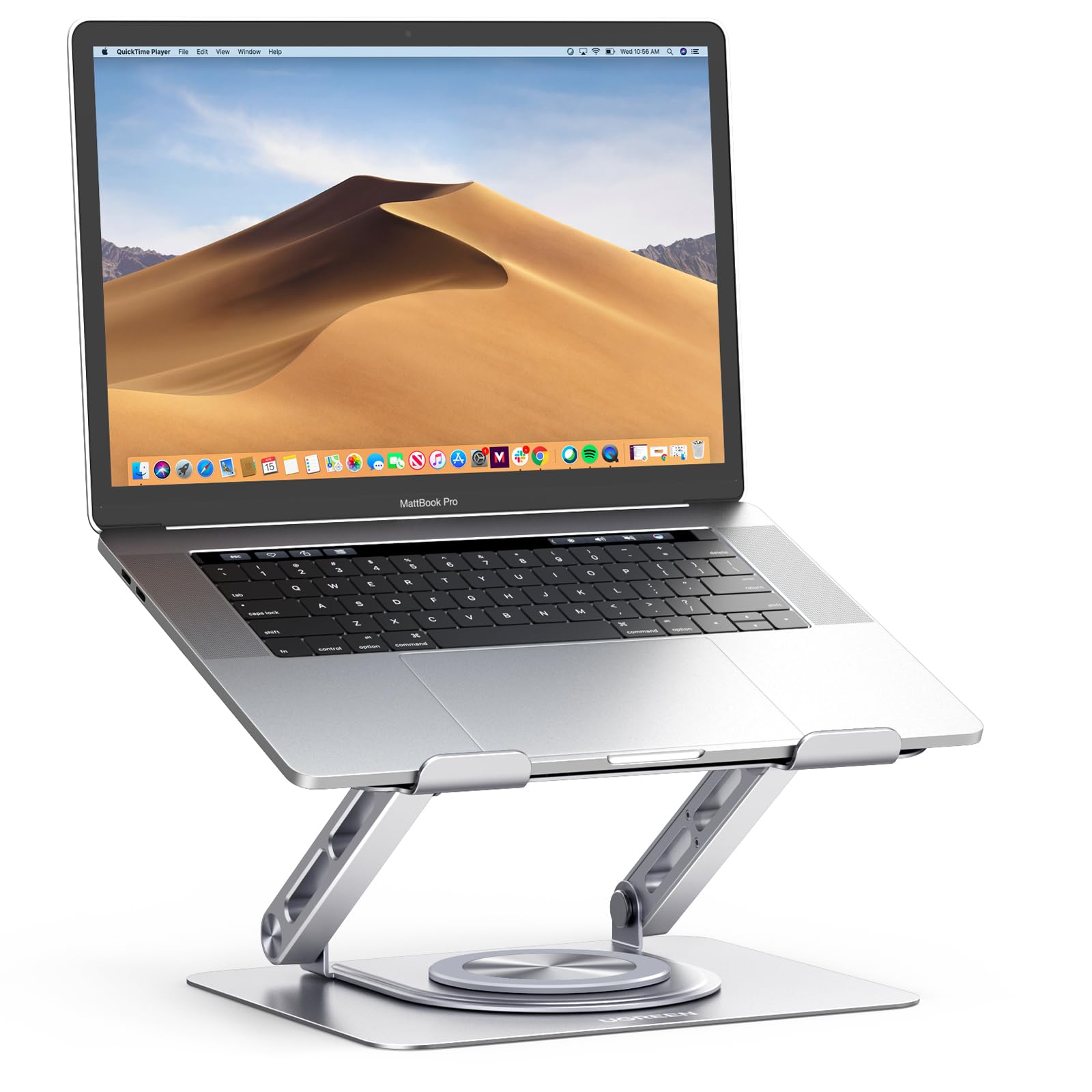 UGREEN Laptop Ständer 360° Drehbare, Höhenverstellbarer Faltbarer Laptop Stand Ergonomischer, Belüfteter Laptopständer Notebook Stand Kompatibel