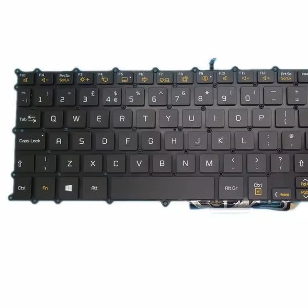 Laptop Keyboard For LG 15Z980 SG-90920-2BA SN3870BL AEW73949819 United Kingdom UK Black NO Frame & Backlit