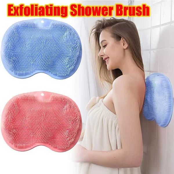 Bath Mats Bathro Silicone Rub Back B Bathro Non-slip Wash Foot Pad Massage Shower Mat with Sucker Exfoliating BPad Z250211