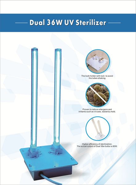 Air duct uv light Whole House Cleanser for Hvac Light Coil UV-C Purifier cleaner Factory direct OEM ODM acceptable