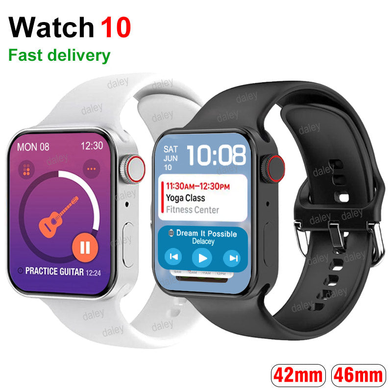 Smart Watch for Watch Series 10 S10 9 Ultra 2 42mm 46mm Smartwatch Men Women Sport Watch with Strap Box Aluminum Case Band NFC Ablum Bracelet Wristw