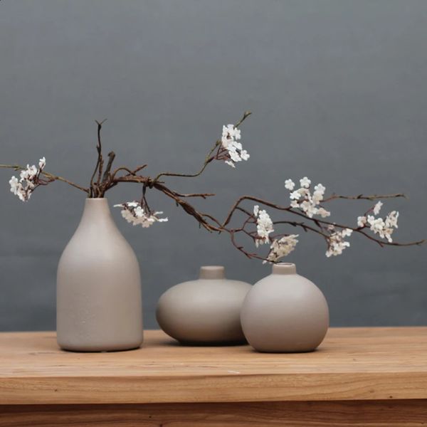 Creative China Black and White Ceramic Vase Decoration Craft Desktop Flower Pot Wedding Living Room Home Decoration 240731